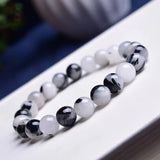 Natural Hair Quartz Crystal Bracelet 6mm