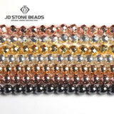 Hematite Round Beads Plated Silver for Jewelry Making