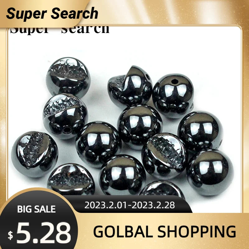 Hematite Stone Round Beads for DIY Jewelry Making 12mm