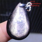 Natural Hypersthene Bead Flash Pendant Lucky Stone Hypersthene Pendant Necklace