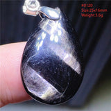 Natural Hypersthene Bead Flash Pendant Lucky Stone Hypersthene Pendant Necklace