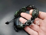 Jade Tortoise Elastic Bracelet Luck Amulet Charm