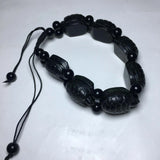 Natural Jade Tortoise Elastic Bracelet Charm Jewellery Accessory