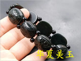 Jade Tortoise Elastic Bracelet Luck Amulet