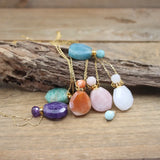 Natural Lace Agate Essential Oil Pendant Necklace