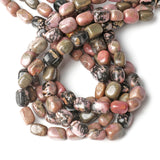 Natural Rhodonite Square Tube Beads 8x12mm