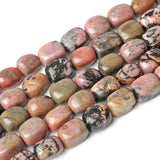 Natural Rhodonite Square Tube Beads 8x12mm