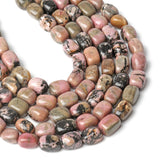 Natural Rhodonite Square Tube Beads 8x12mm