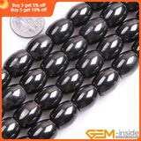 Magnetic Hematite Rice Beads 15 inch Strand DIY Jewelry Accessorries Spacer Bead