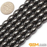 Magnetic Hematite Rice Beads 15 inch Strand DIY Jewelry Accessorries Spacer Bead