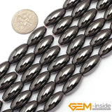 Magnetic Hematite Rice Beads 15 inch Strand DIY Jewelry Accessorries Spacer Bead
