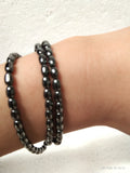 Natural Meteorite Stone 3 Circles Bracelet for Women