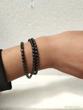 Natural Meteorite Stone 3 Circles Bracelet for Women