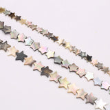 Mother of Pearl Shell Star Beads for Jewelry Making