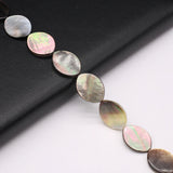 Mother of Pearl Shell Beads Oval Loose Spacer for Jewelry Making