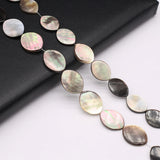 Mother of Pearl Shell Beads Oval Loose Spacer for Jewelry Making