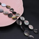 Mother of Pearl Shell Beads Oval Loose Spacer for Jewelry Making