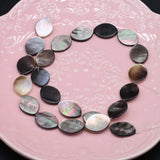 Mother of Pearl Shell Beads Oval Loose Spacer for Jewelry Making