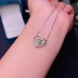 Natural Opal Necklace, Rare Gems, Firecolours, 925 Pure Silver