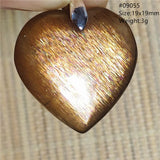 Orange Moonstone Sunstone Pendant Necklace Heart Water Drop Women Gemstone