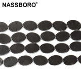 Natural Oval Hematite Beads Spacer Stone DIY Necklace Bracelet