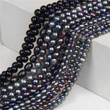 Freshwater Pearl Beads Potato Round Baroque Loose DIY Jewelry Making 14"