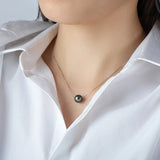 Natural Pearl Necklace Pendant For Women,925 Silver Chain
