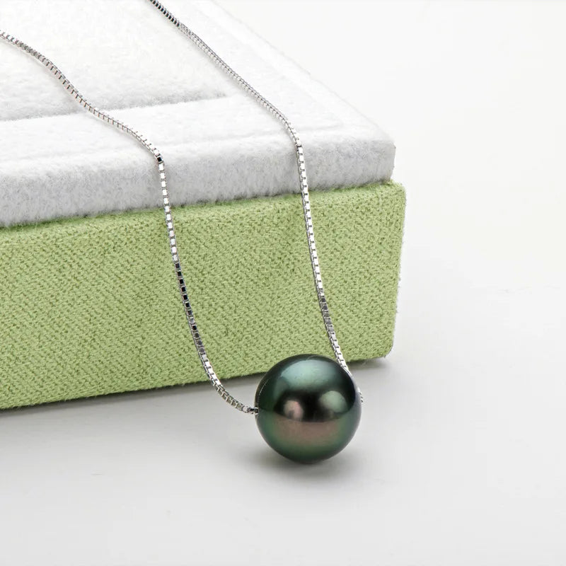 Natural Pearl Necklace Pendant For Women,925 Silver Chain