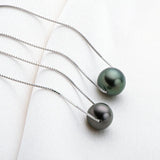 Natural Pearl Necklace Pendant For Women,925 Silver Chain