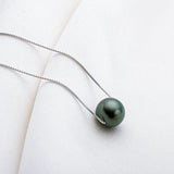 Natural Pearl Necklace Pendant For Women,925 Silver Chain