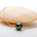 Natural Pearl Necklace Pendant For Women,925 Silver Chain