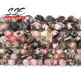 Rhodochrosite Faceted Lace Rhodonite Loose Beads 6 8 10mm