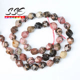Rhodochrosite Faceted Lace Rhodonite Loose Beads 6 8 10mm