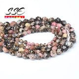 Rhodochrosite Faceted Lace Rhodonite Loose Beads 6 8 10mm