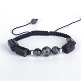 Tourmaline Stone Bead Labradorite Adjustable Bracelet