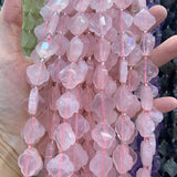 Rutilated Lemon Rose Quartz 15'' DIY Loose Beads