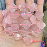 Rutilated Lemon Rose Quartz 15'' DIY Loose Beads