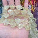 Rutilated Lemon Rose Quartz 15'' DIY Loose Beads