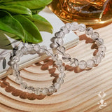 Rutilated Quartz Bead Bracelet 8mm Hair Crystal Bracelets Women Jewelry