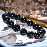 Rutilated Quartz Bracelet Crystal Stretch Round 13mm AAAAAA