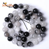 Rutilated Quartz Round Beads Spacer Jewelry Making DIY 4-12mm