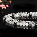 Rutilated Stone Smooth Round Beads 15 Inch