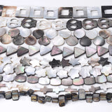 Natural Shell Beads SquareTriangle Cross Spacer Bead for Jewelry Making 10pcs