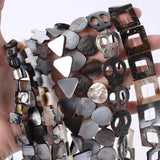 Natural Shell Beads SquareTriangle Cross Spacer Bead for Jewelry Making 10pcs