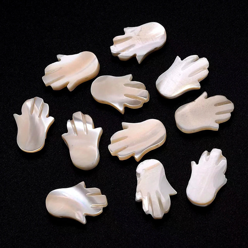 Natural Shell Beads SquareTriangle Cross Spacer Bead for Jewelry Making 10pcs