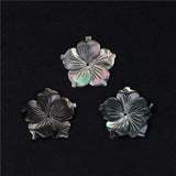 Mother of Pearl Shell Flower Plum Pendant for Jewelry Making