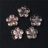 Mother of Pearl Shell Flower Plum Pendant for Jewelry Making