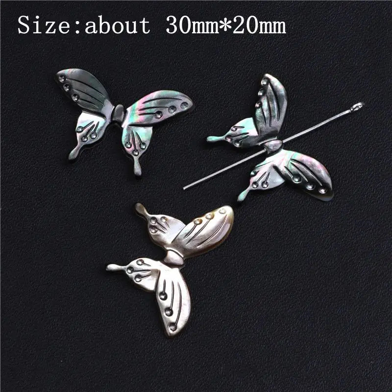 Mother of Pearl Shell Flower Plum Pendant for Jewelry Making