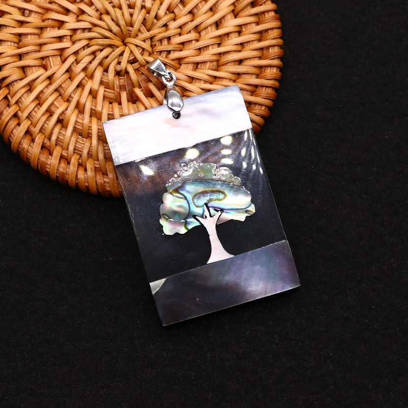Natural Shell Splicing Pendants for Jewelry Making