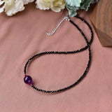 Spinel Amethyst Beads 18in Necklace 7 Chakras Healing All Saints' Chakra